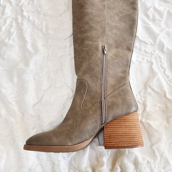 Korks Leather Tall Boots Size 9 New - Picture 4 of 11